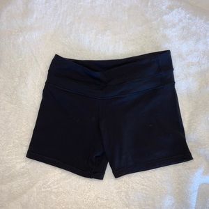 Lululemon mid rise spandex shorts.